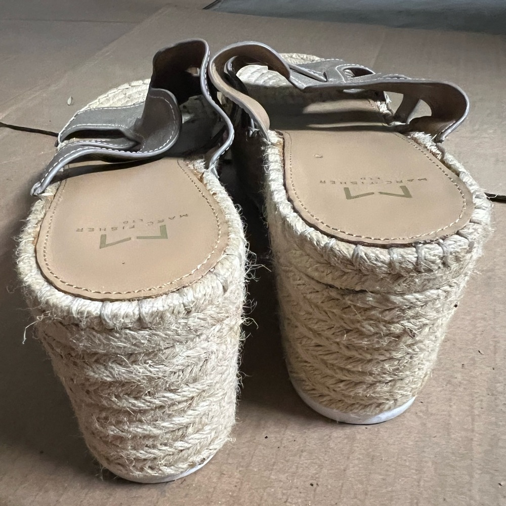 Nordstrom Beige Espadrille Wedges